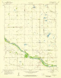 Patterson Kansas Historical topographic map, 1:24000 scale, 7.5 X 7.5 Minute, Year 1958