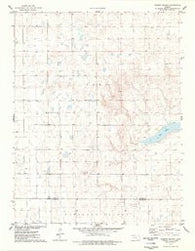 Pawnee Mound Kansas Historical topographic map, 1:24000 scale, 7.5 X 7.5 Minute, Year 1976