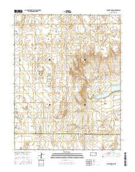 Pawnee Mound Kansas Current topographic map, 1:24000 scale, 7.5 X 7.5 Minute, Year 2015