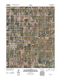 Peabody Kansas Historical topographic map, 1:24000 scale, 7.5 X 7.5 Minute, Year 2012