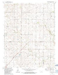 Peabody NW Kansas Historical topographic map, 1:24000 scale, 7.5 X 7.5 Minute, Year 1989