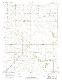 Peabody NW Kansas Historical topographic map, 1:24000 scale, 7.5 X 7.5 Minute, Year 1957