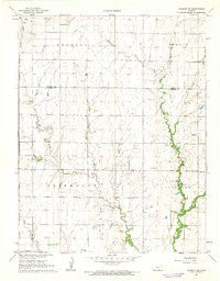 Peabody SE Kansas Historical topographic map, 1:24000 scale, 7.5 X 7.5 Minute, Year 1962