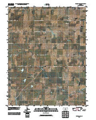 Peabody NW Kansas Historical topographic map, 1:24000 scale, 7.5 X 7.5 Minute, Year 2010