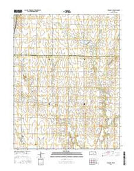 Peabody SE Kansas Current topographic map, 1:24000 scale, 7.5 X 7.5 Minute, Year 2015
