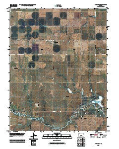 Penalosa Kansas Historical topographic map, 1:24000 scale, 7.5 X 7.5 Minute, Year 2009