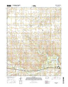Penalosa Kansas Current topographic map, 1:24000 scale, 7.5 X 7.5 Minute, Year 2015