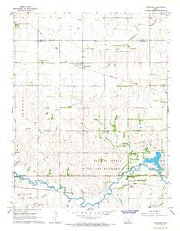Penalosa Kansas Historical topographic map, 1:24000 scale, 7.5 X 7.5 Minute, Year 1967
