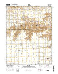 Pence Kansas Current topographic map, 1:24000 scale, 7.5 X 7.5 Minute, Year 2015