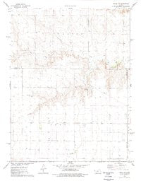 Pence NW Kansas Historical topographic map, 1:24000 scale, 7.5 X 7.5 Minute, Year 1976