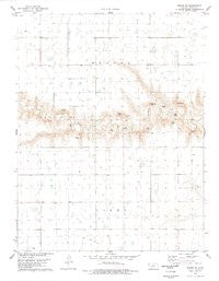 Pence SE Kansas Historical topographic map, 1:24000 scale, 7.5 X 7.5 Minute, Year 1978