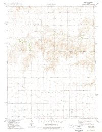 Pence Kansas Historical topographic map, 1:24000 scale, 7.5 X 7.5 Minute, Year 1976