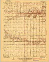 Pence Kansas Historical topographic map, 1:62500 scale, 15 X 15 Minute, Year 1941