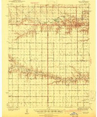 Pence Kansas Historical topographic map, 1:62500 scale, 15 X 15 Minute, Year 1941