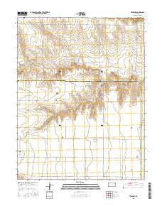 Pence NW Kansas Current topographic map, 1:24000 scale, 7.5 X 7.5 Minute, Year 2015