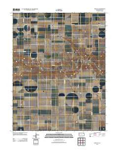 Pence SE Kansas Historical topographic map, 1:24000 scale, 7.5 X 7.5 Minute, Year 2012