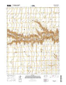Pence SE Kansas Current topographic map, 1:24000 scale, 7.5 X 7.5 Minute, Year 2015