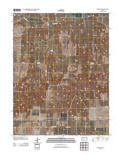 Pendennis Kansas Historical topographic map, 1:24000 scale, 7.5 X 7.5 Minute, Year 2012