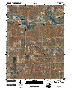 Penokee Kansas Historical topographic map, 1:24000 scale, 7.5 X 7.5 Minute, Year 2010