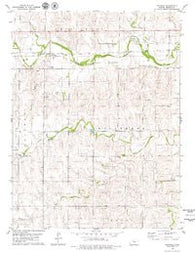 Penokee Kansas Historical topographic map, 1:24000 scale, 7.5 X 7.5 Minute, Year 1979