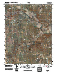 Peoria Kansas Historical topographic map, 1:24000 scale, 7.5 X 7.5 Minute, Year 2009