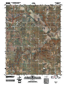 Peoria Kansas Historical topographic map, 1:24000 scale, 7.5 X 7.5 Minute, Year 2009
