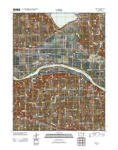 Perry Kansas Historical topographic map, 1:24000 scale, 7.5 X 7.5 Minute, Year 2012
