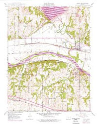 Perry Kansas Historical topographic map, 1:24000 scale, 7.5 X 7.5 Minute, Year 1949