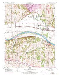 Perry Kansas Historical topographic map, 1:24000 scale, 7.5 X 7.5 Minute, Year 1949