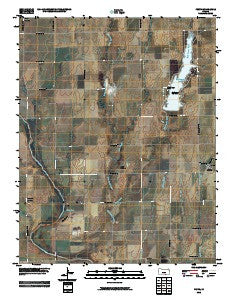 Perth Kansas Historical topographic map, 1:24000 scale, 7.5 X 7.5 Minute, Year 2010