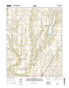 Perth Kansas Current topographic map, 1:24000 scale, 7.5 X 7.5 Minute, Year 2015
