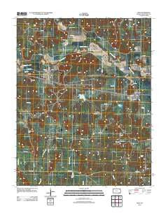 Peru Kansas Historical topographic map, 1:24000 scale, 7.5 X 7.5 Minute, Year 2012