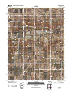 Pfeifer Kansas Historical topographic map, 1:24000 scale, 7.5 X 7.5 Minute, Year 2012