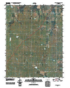 Phenis Creek Kansas Historical topographic map, 1:24000 scale, 7.5 X 7.5 Minute, Year 2010