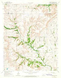 Piedmont SW Kansas Historical topographic map, 1:24000 scale, 7.5 X 7.5 Minute, Year 1964