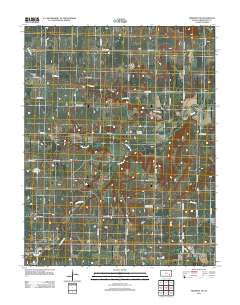 Piedmont NE Kansas Historical topographic map, 1:24000 scale, 7.5 X 7.5 Minute, Year 2012