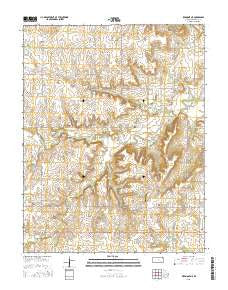 Piedmont NE Kansas Current topographic map, 1:24000 scale, 7.5 X 7.5 Minute, Year 2015
