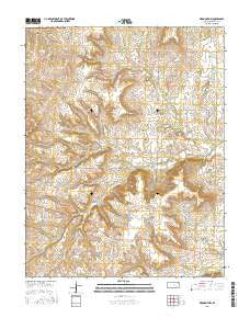 Piedmont NW Kansas Current topographic map, 1:24000 scale, 7.5 X 7.5 Minute, Year 2015
