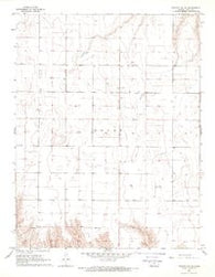 Pierceville NE Kansas Historical topographic map, 1:24000 scale, 7.5 X 7.5 Minute, Year 1968