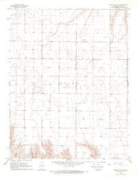 Pierceville NE Kansas Historical topographic map, 1:24000 scale, 7.5 X 7.5 Minute, Year 1968