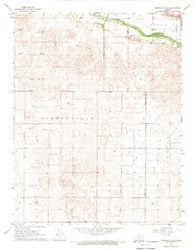 Pierceville SW Kansas Historical topographic map, 1:24000 scale, 7.5 X 7.5 Minute, Year 1967