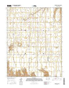 Pierceville NE Kansas Current topographic map, 1:24000 scale, 7.5 X 7.5 Minute, Year 2016