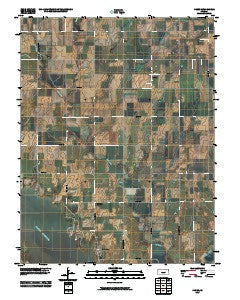 Pilsen Kansas Historical topographic map, 1:24000 scale, 7.5 X 7.5 Minute, Year 2010