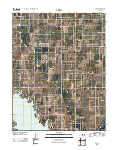 Pilsen Kansas Historical topographic map, 1:24000 scale, 7.5 X 7.5 Minute, Year 2012