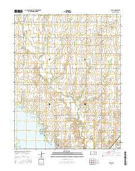 Pilsen Kansas Current topographic map, 1:24000 scale, 7.5 X 7.5 Minute, Year 2015