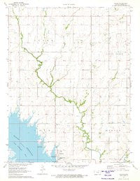 Pilsen Kansas Historical topographic map, 1:24000 scale, 7.5 X 7.5 Minute, Year 1971