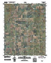 Piqua Kansas Historical topographic map, 1:24000 scale, 7.5 X 7.5 Minute, Year 2009
