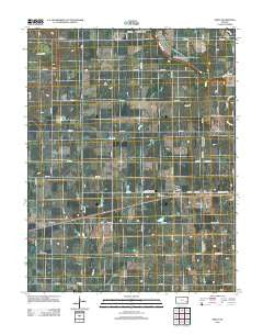 Piqua Kansas Historical topographic map, 1:24000 scale, 7.5 X 7.5 Minute, Year 2012
