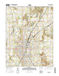 Pittsburg Kansas Current topographic map, 1:24000 scale, 7.5 X 7.5 Minute, Year 2015