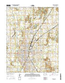 Pittsburg Kansas Current topographic map, 1:24000 scale, 7.5 X 7.5 Minute, Year 2015
